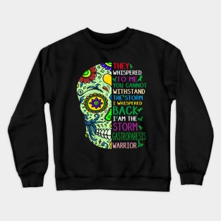 gastroparesis skull warrior i am storm Crewneck Sweatshirt